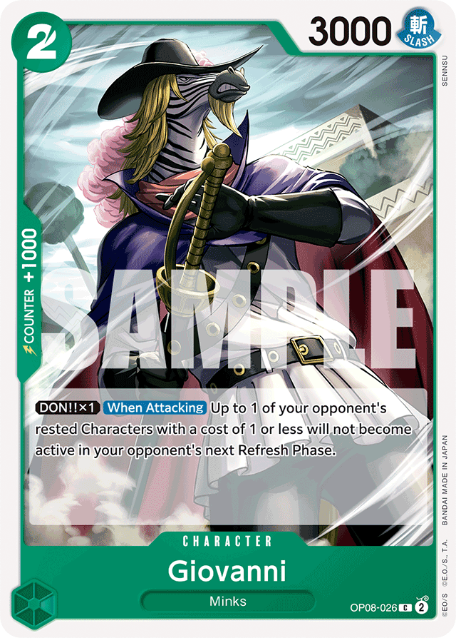 Giovanni OP08-026 card, Two Legends