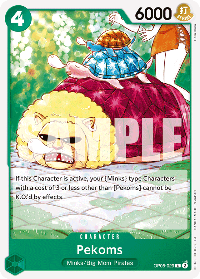 Pekoms OP08-029 card, Two Legends