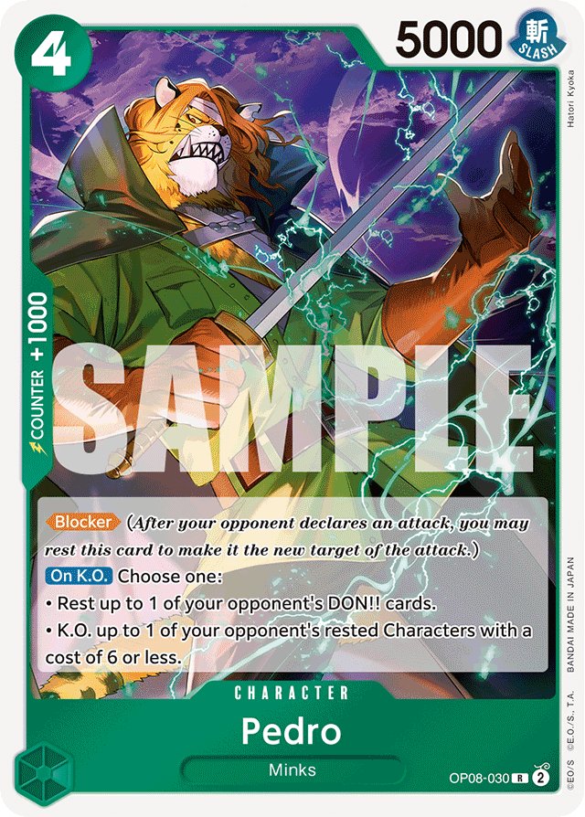 Pedro OP08-030 card, Two Legends