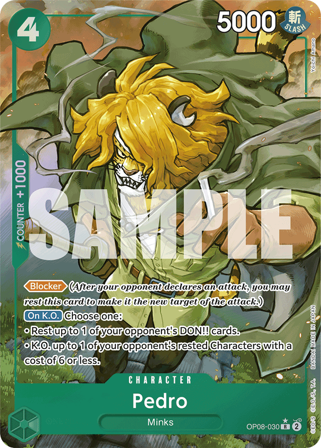 Pedro OP08-030 Alt Art card, Two Legends