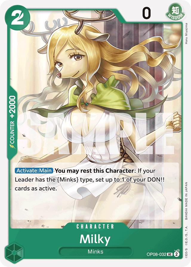 Milky OP08-032 card, Two Legends