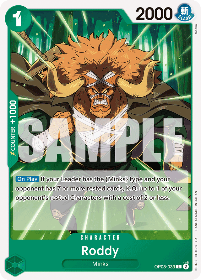 Roddy OP08-033 card, Two Legends