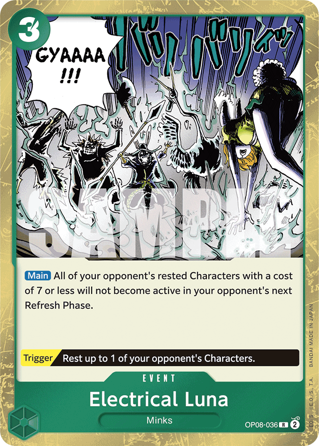 Electrical Luna OP08-036 card, Two Legends
