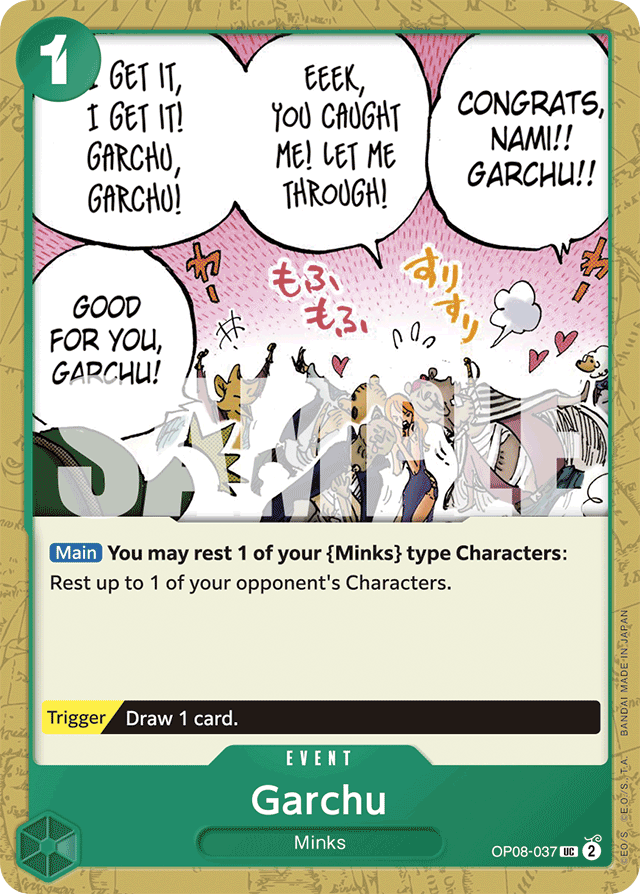 Garchu OP08-037 card, Two Legends