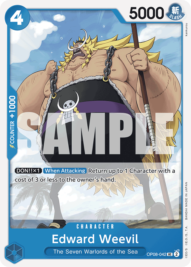 Edward Weevil OP08-042 card, Two Legends
