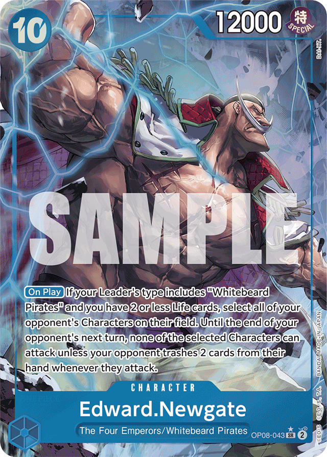 Edward.Newgate OP08-043 Alt Art card, Two Legends