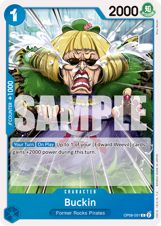 Buckin OP08-051 card, Two Legends