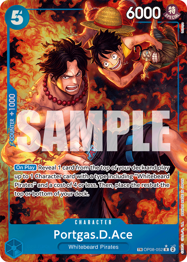 Portgas.D.Ace OP08-052 Treasure Rare card, Two Legends