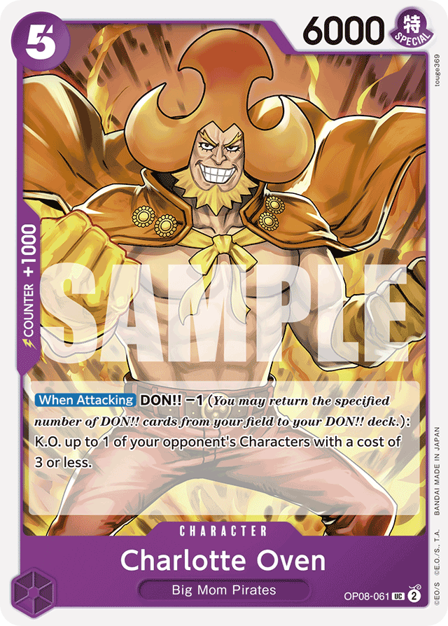 Charlotte Oven OP08-061 card, Two Legends