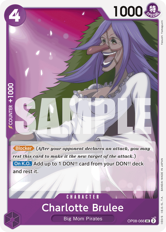 Charlotte Brulee OP08-066 card, Two Legends
