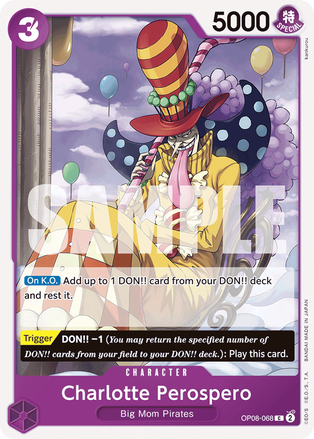 Charlotte Perospero OP08-068 card, Two Legends