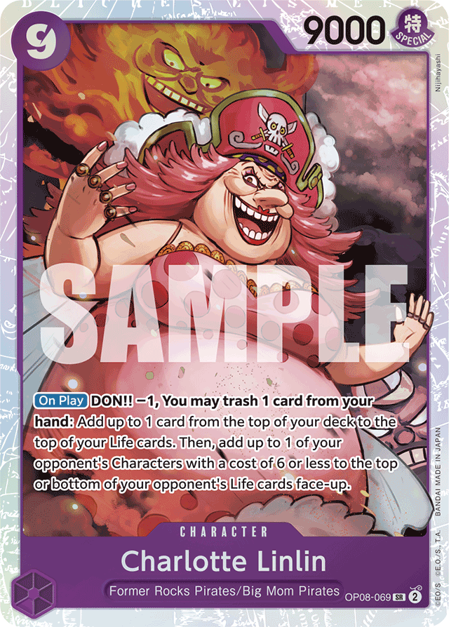 Charlotte Linlin OP08-069 card, Two Legends