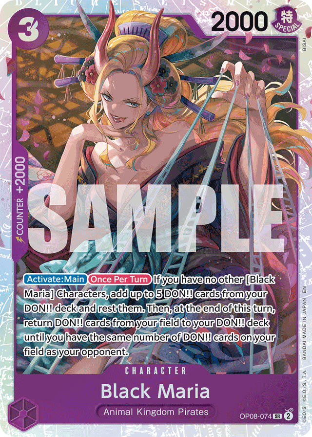 Black Maria OP08-074 Reprint card, Two Legends