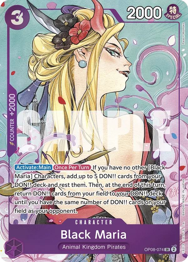 Black Maria OP08-074 Illustration Box Vol. 2 Alt Art card, Two Legends