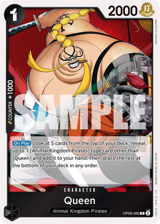 Queen OP08-080 card, Two Legends