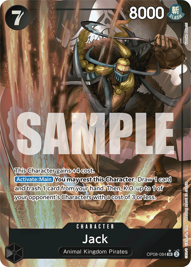 Jack OP08-084 Alt Art card, Two Legends