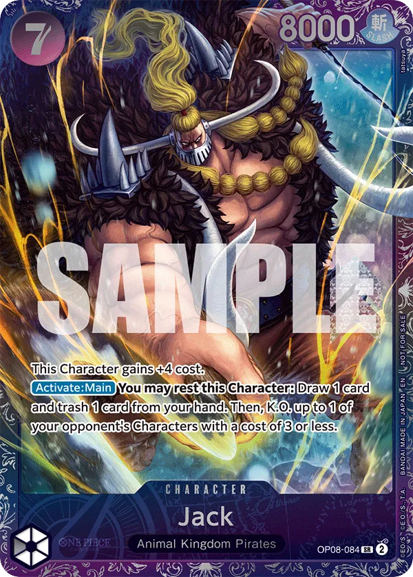 Jack OP08-084 Treasure Cup Alt Art card, Two Legends