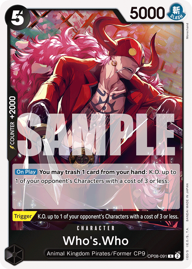 Who's.Who OP08-091 card, Two Legends