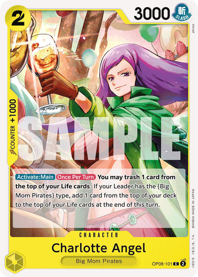 Charlotte Angel OP08-101 card, Two Legends