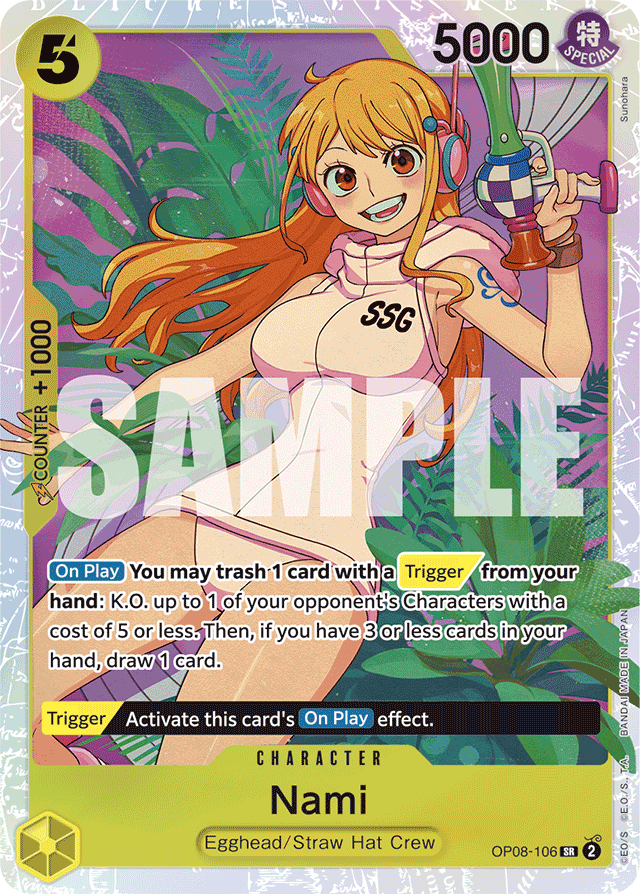 Nami OP08-106 card, Two Legends