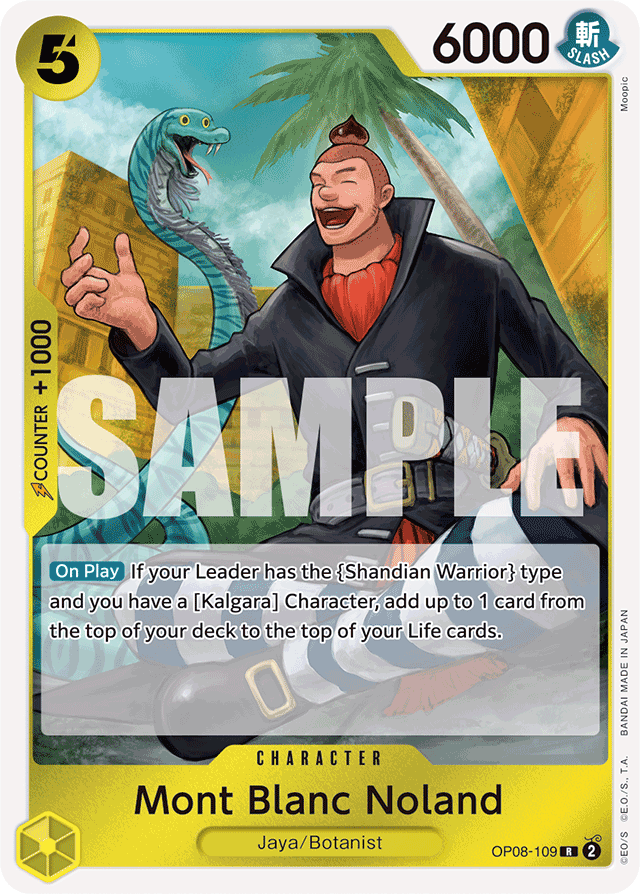 Mont Blanc Noland OP08-109 card, Two Legends