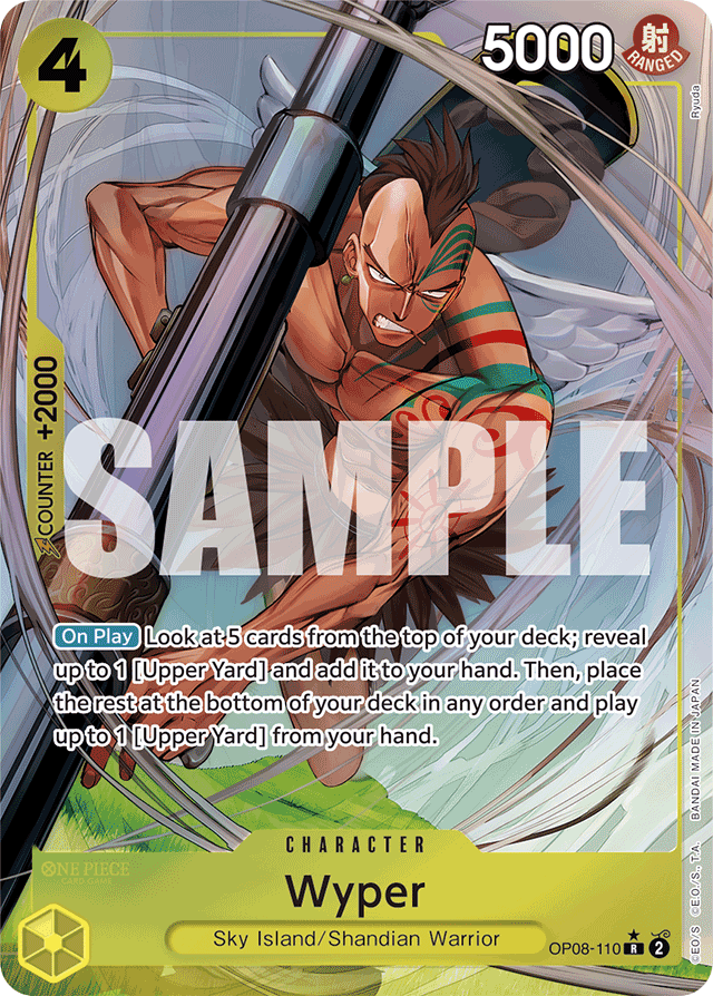 Wyper OP08-110 Alt Art card, Two Legends