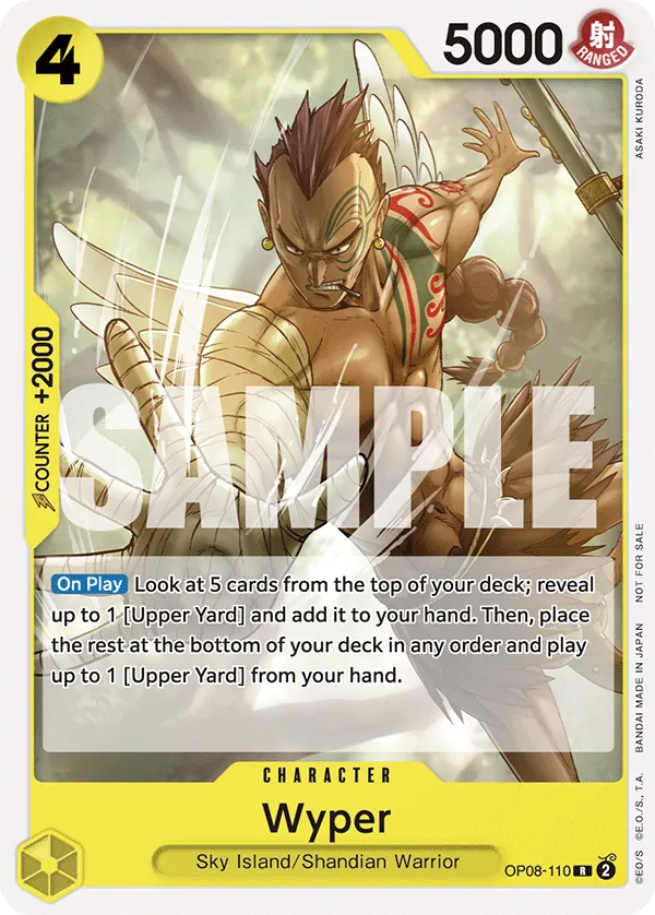 Wyper OP08-110 Tournament Pack Vol. 2 Alt Art card, Two Legends