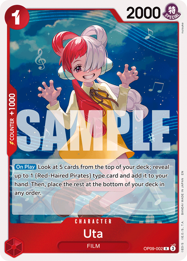 Uta OP09-002 Reprint card, Emperors In The New World