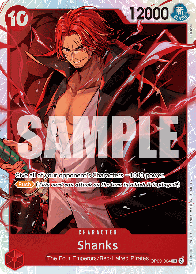 Shanks OP09-004 Reprint card, Emperors In The New World