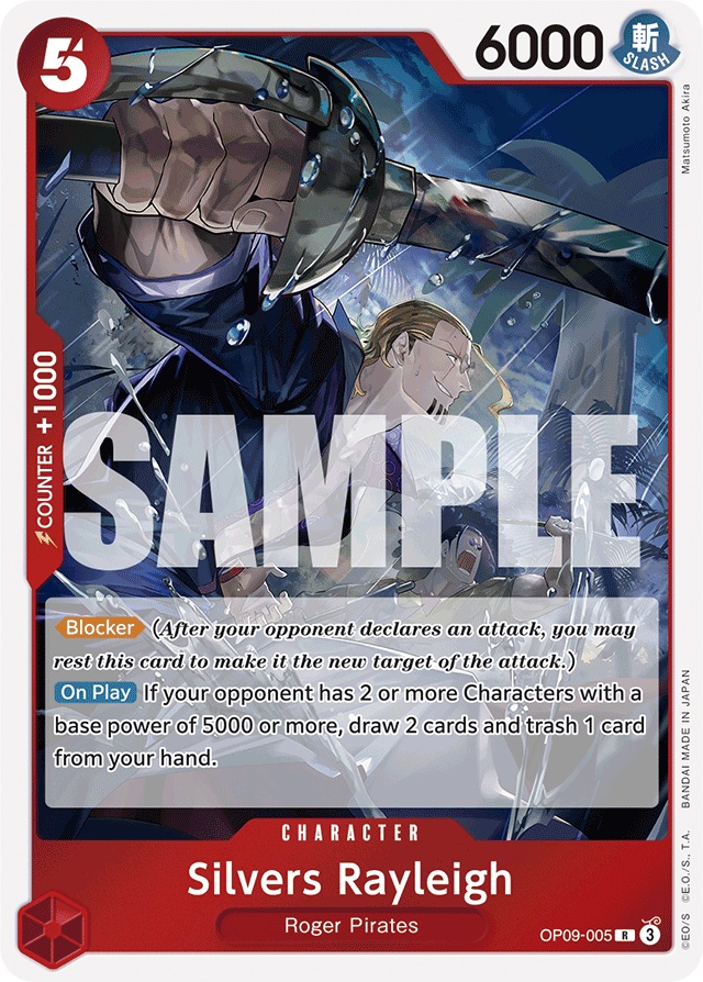 Silvers Rayleigh OP09-005 card, Emperors In The New World