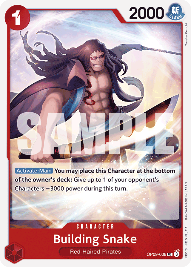 Building Snake OP09-008 card, Emperors In The New World
