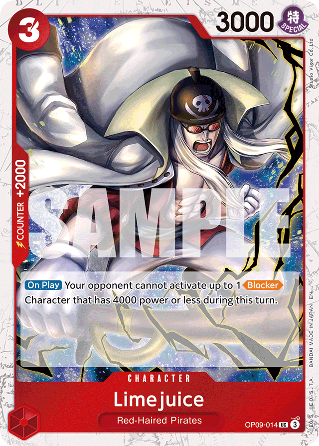 Limejuice OP09-014 Jolly Roger Foil card, Emperors In The New World