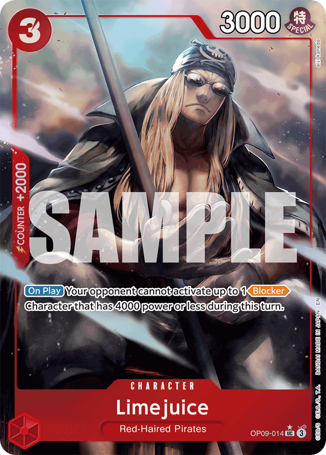 Limejuice OP09-014 Alt Art card, Emperors In The New World