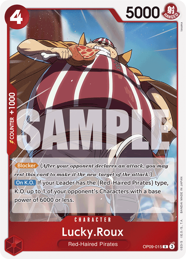 Lucky.Roux OP09-015 card, Emperors In The New World