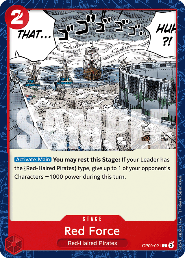 Red Force OP09-021 card, Emperors In The New World