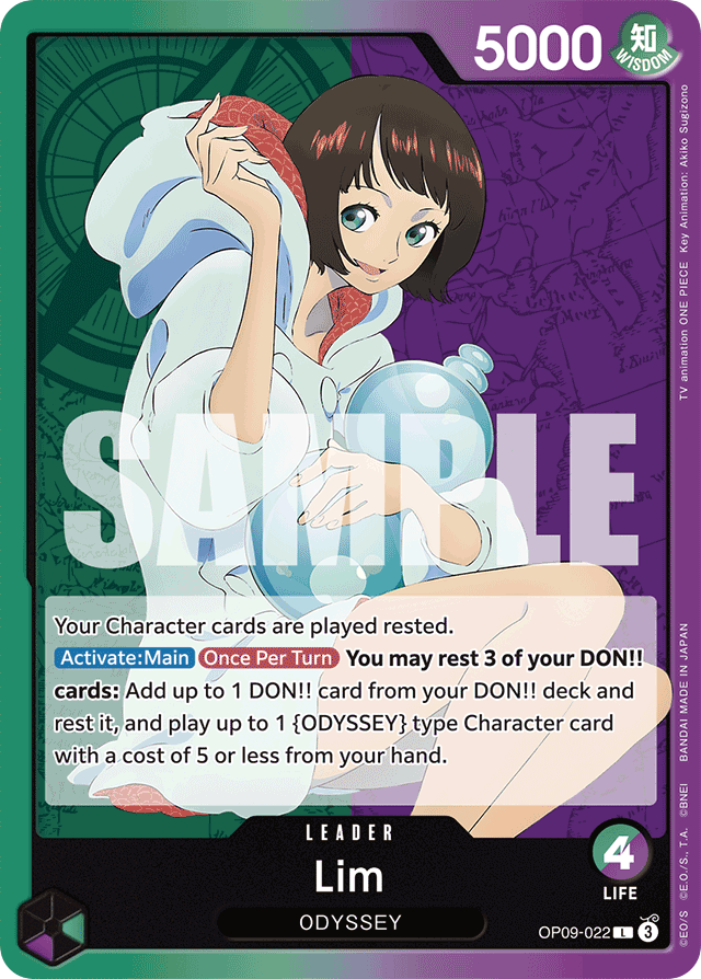 Lim OP09-022 card, Emperors In The New World