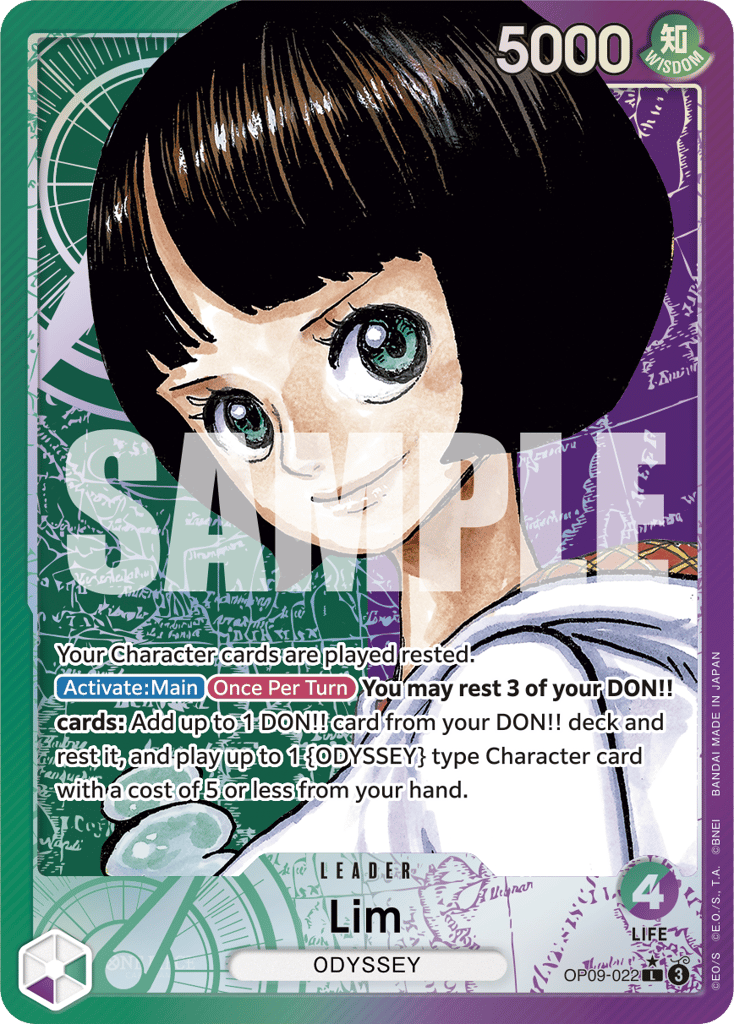 Lim OP09-022 Alt Art card, Emperors In The New World