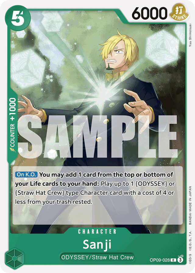 Sanji OP09-028 card, Emperors In The New World