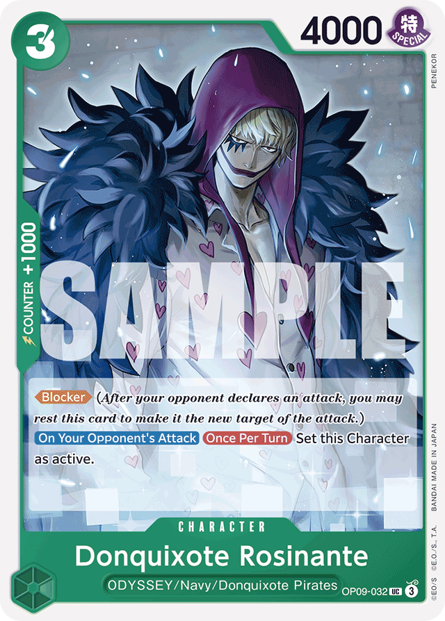 Donquixote Rosinante OP09-032 card, Emperors In The New World