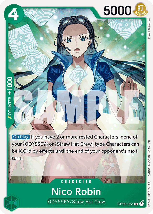Nico Robin OP09-033 Reprint card, Emperors In The New World