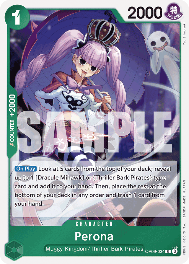 Perona OP09-034 card, Emperors In The New World