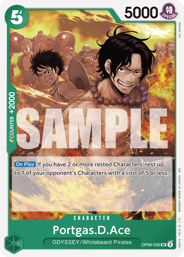 Portgas.D.Ace OP09-035 Reprint card, Emperors In The New World