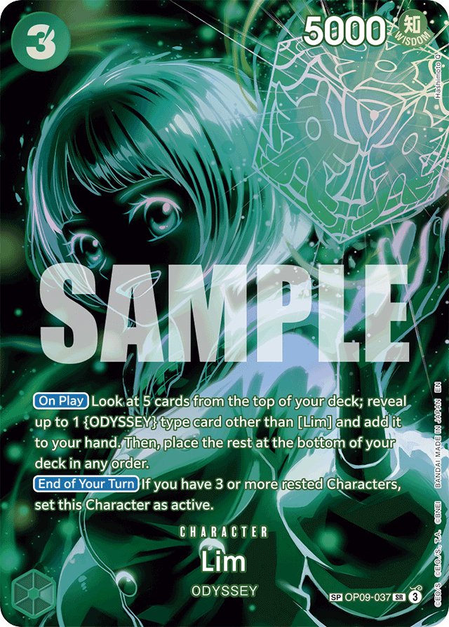 Lim OP09-037 SP Alt Art card, Emperors In The New World