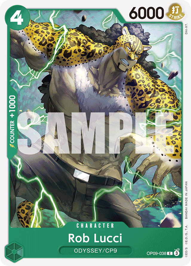 Rob Lucci OP09-038 card, Emperors In The New World