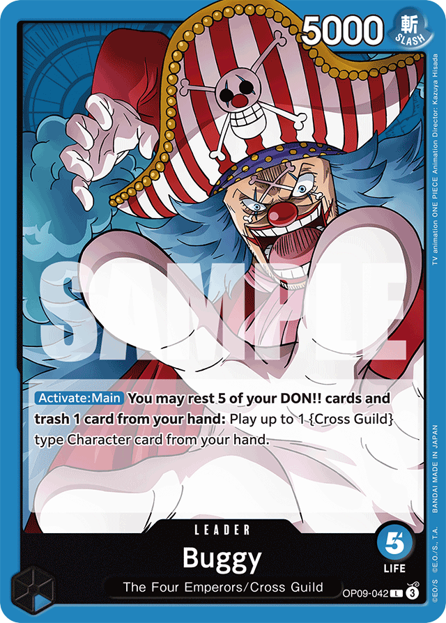 Buggy OP09-042 card, Emperors In The New World