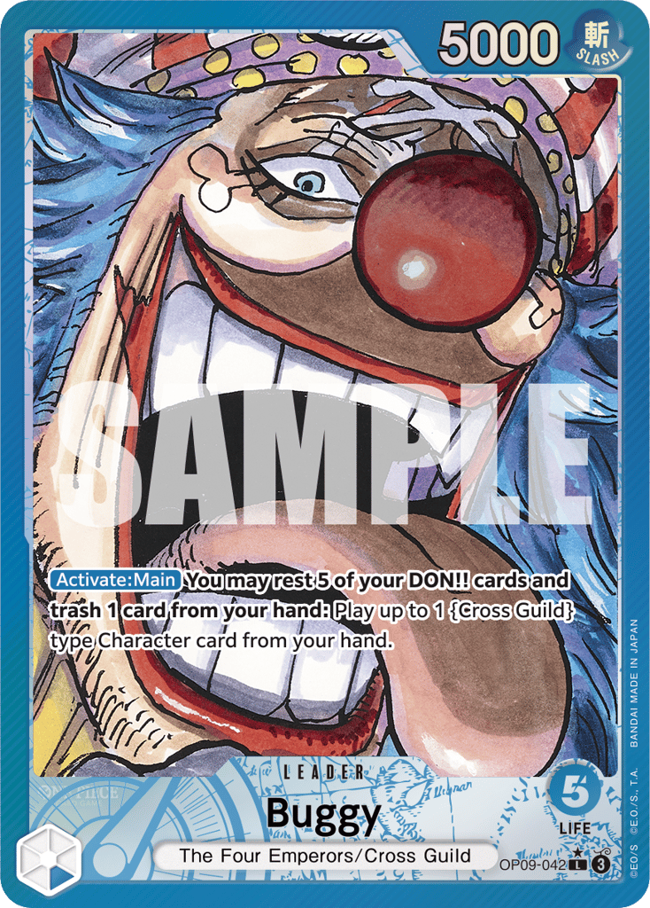 Buggy OP09-042 Alt Art card, Emperors In The New World