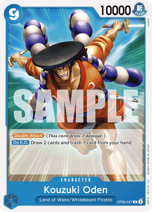 Kouzuki Oden OP09-047 card, Emperors In The New World