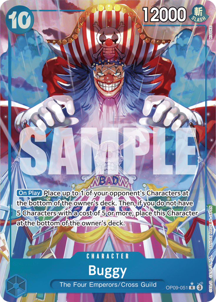Buggy OP09-051 Alt Art card, Emperors In The New World
