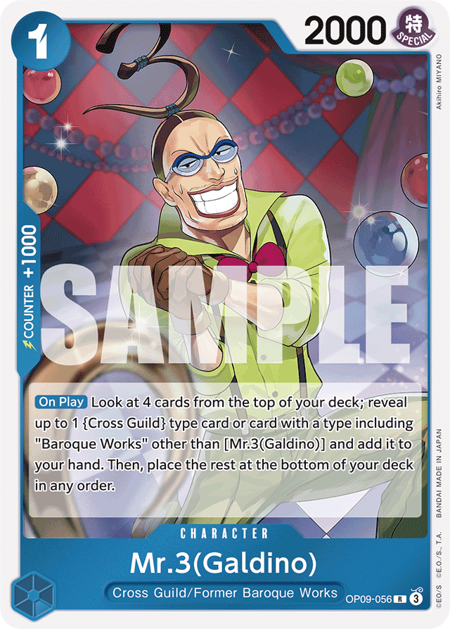 Mr.3(Galdino) OP09-056 card, Emperors In The New World