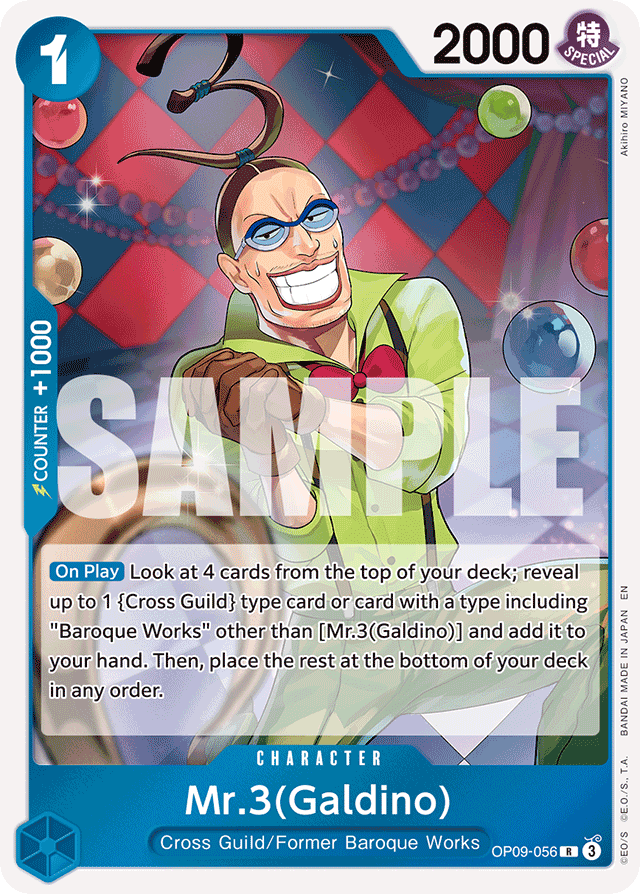 Mr.3(Galdino) OP09-056 Reprint card, Emperors In The New World